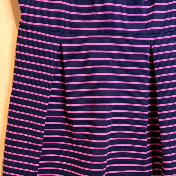 Talbots Black and Pink Striped Women's Dress Size 6 Petites - Picture 6 of 13